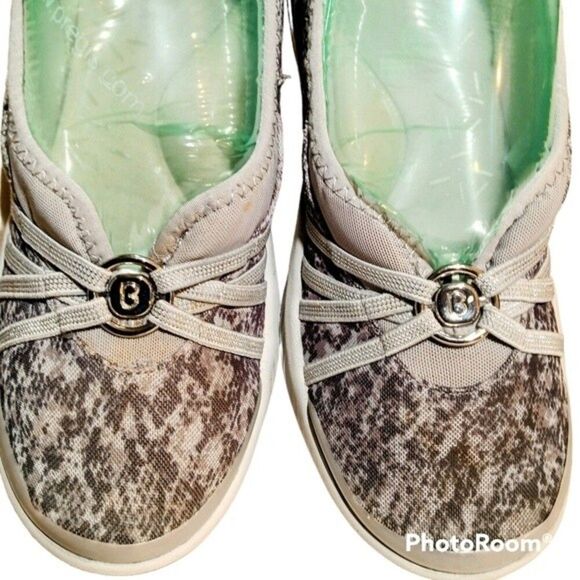 Bzees Gray Niche Washable Arch Support Flats sz 7.5 - Picture 2 of 7